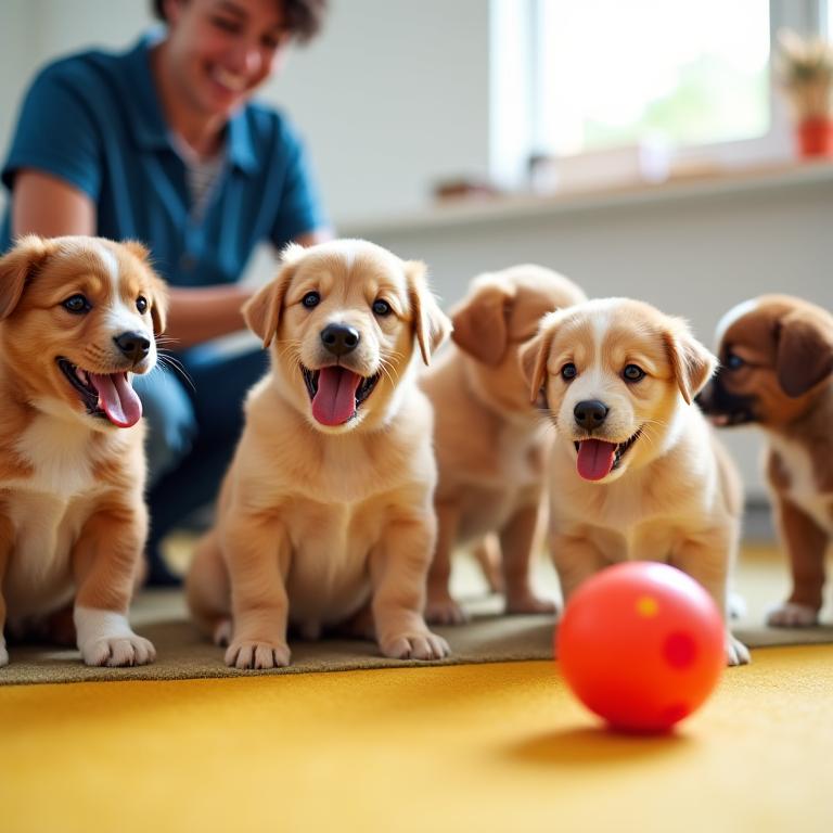 Classe d'éveil et socialisation pour chiots à Lyon